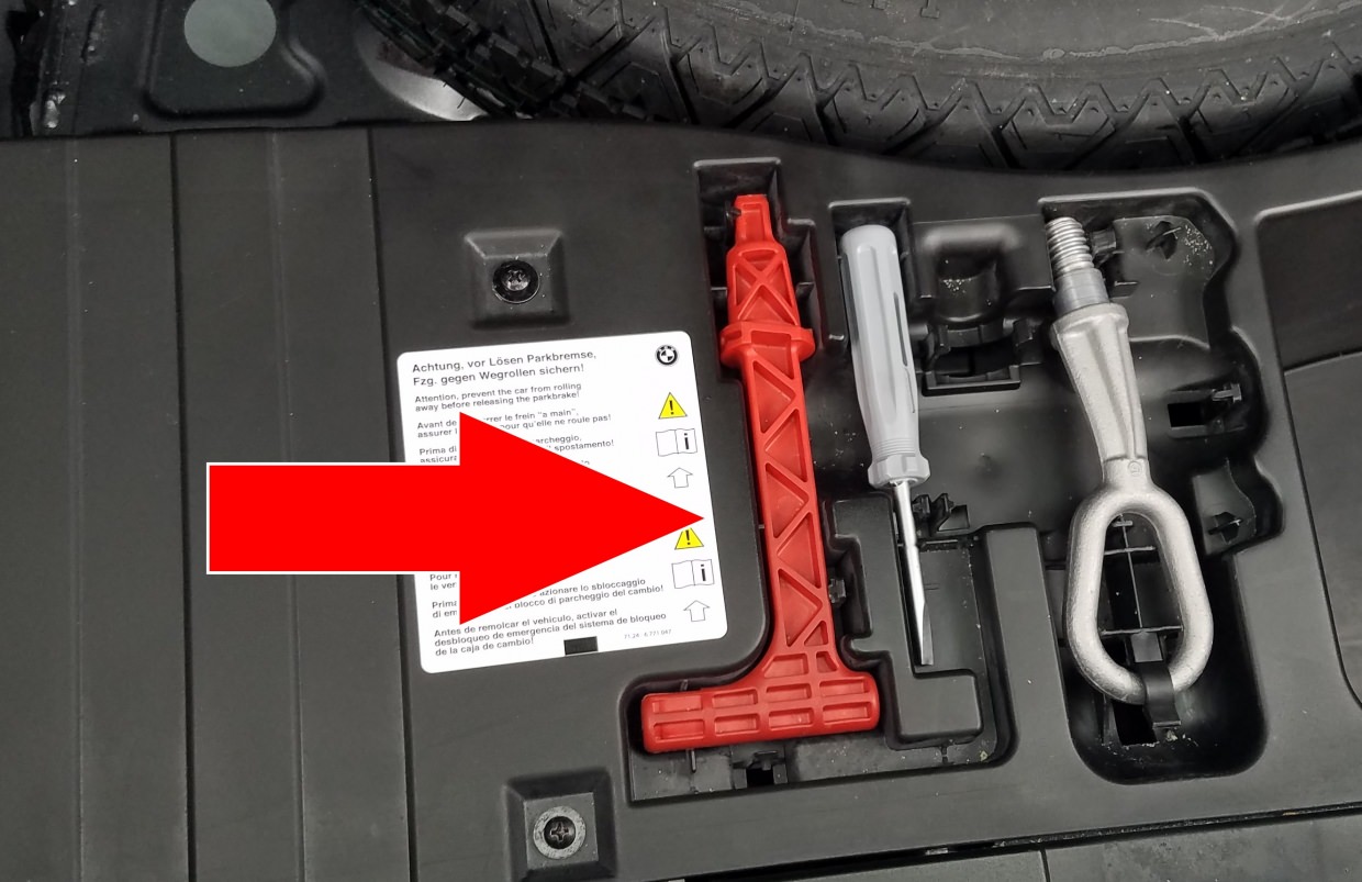Car & truck interior parts oem bmw emergency parking brake release